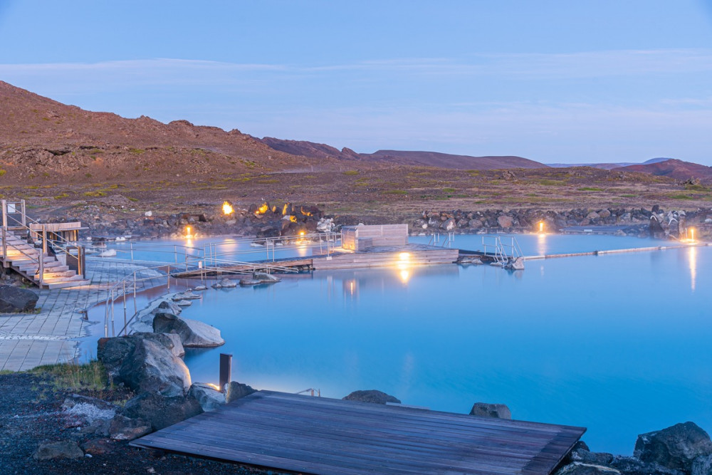 Godafoss Waterfall Myvatn Nature Baths Tour With Admission Akureyri