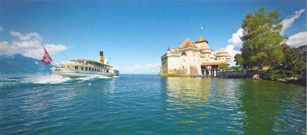 Montreux Gold With Chaplins World Chillon Castle From Lausanne