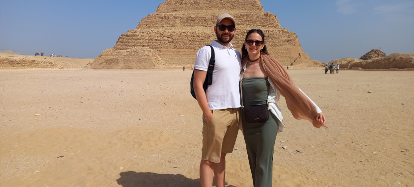 Sakkara and Dahshur Pyramids with Memphis
