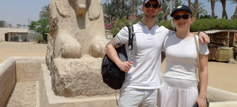 Sakkara and Dahshur Pyramids with Memphis