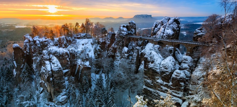 Bohemian & Saxon Switzerland Winter Tour — Bastei & Tisa Rocks