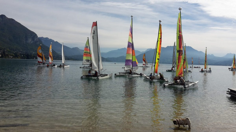 Sailing on Annecy Lake