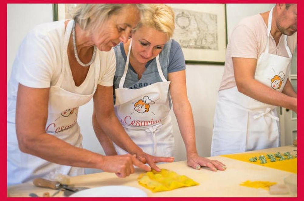 Local Market & Cooking Class at a Cesarina's Home in Bologna