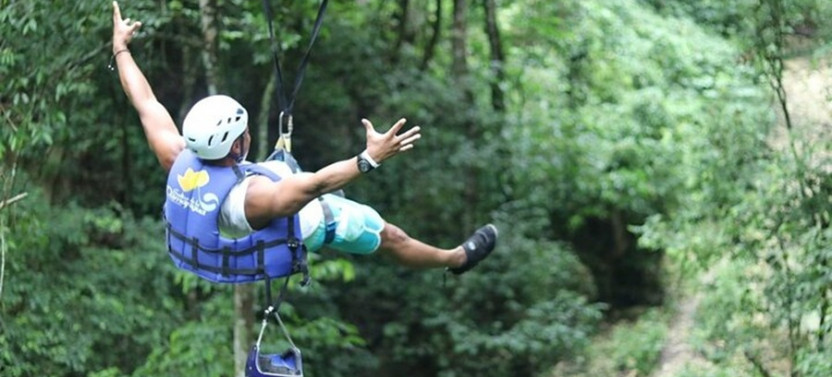 Puerto Plata/Amber Cove: Zipline and Waterfalls with Lunch