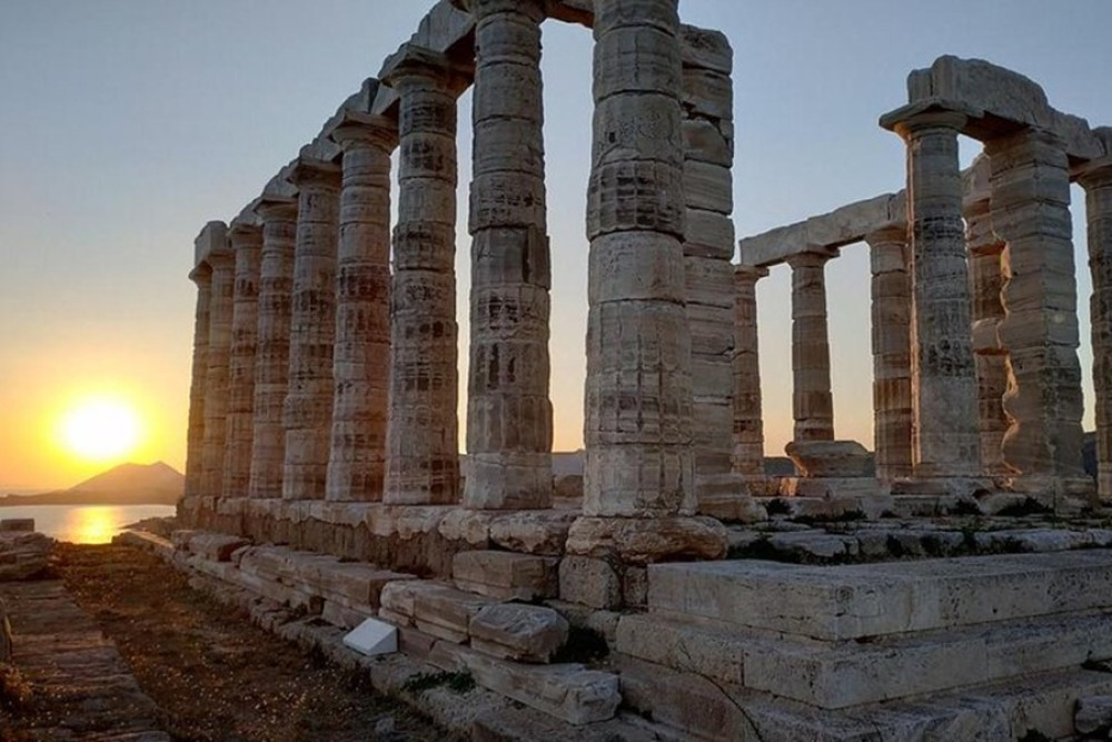 Famous Sites of Athens and Temple of Poseidon in Cape Sounion by Minibus