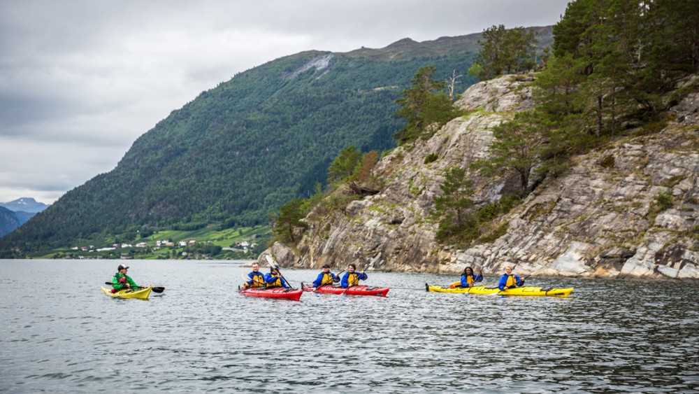 Fjord Kayaking From Valldal with Lunch