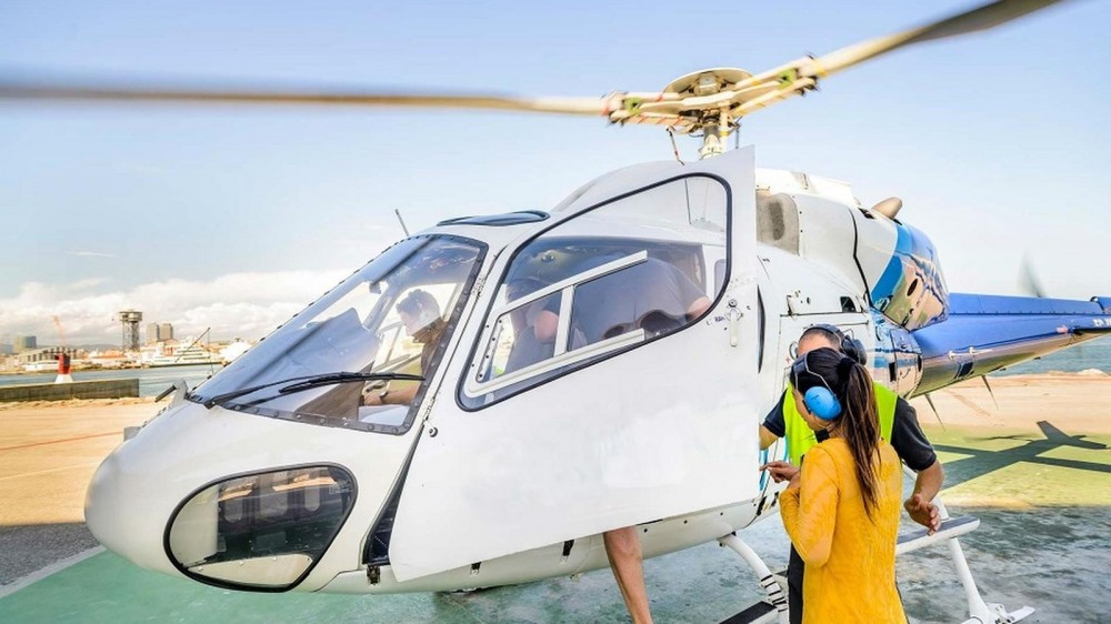 Barcelona's Coastline Helicopter Flight