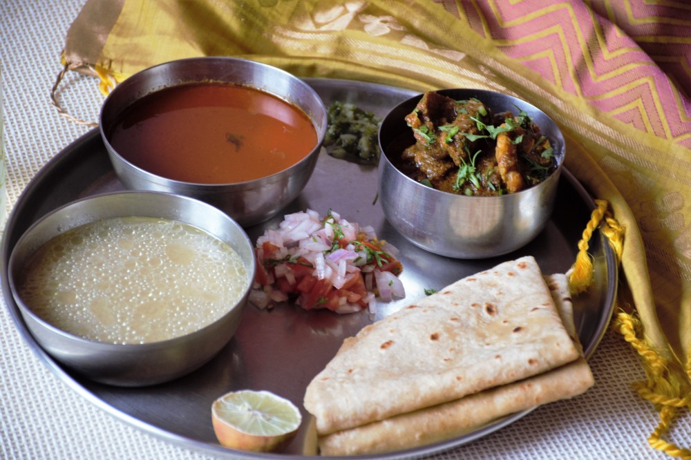 An Authentic Maharashtrian Thali