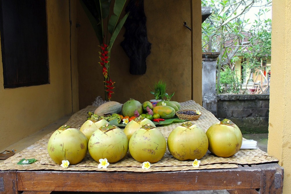 Traditional Balinese Cooking In A Multi-Generational Compound