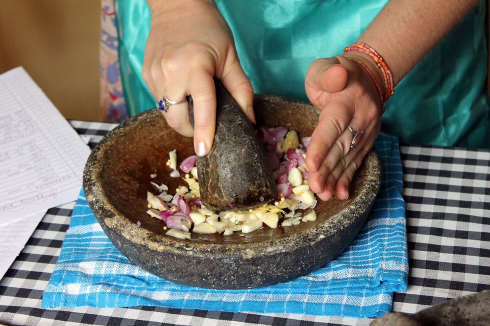 Traditional Balinese Cooking In A Multi-Generational Compound