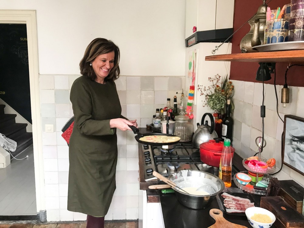 Private Dutch Pancake Cooking Class in an Amsterdam Canal Home