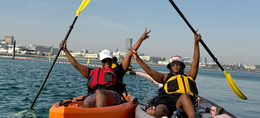 Paddling Around the Museum of Islamic Art Park
