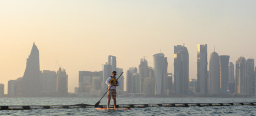Paddling Around the Museum of Islamic Art Park