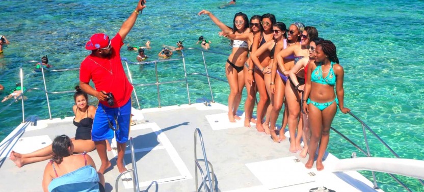 Private Party Boat With Water Slide and Open Bar