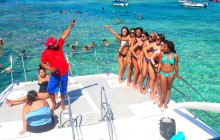 Private Punta Cana Party Boat With Water Slide And Open Bar
