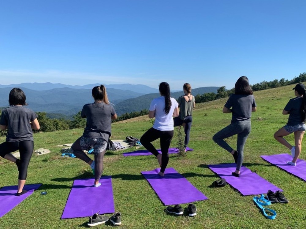 Small Group Hike & Yoga in Blue Ridge Mountains