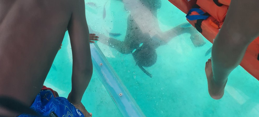 Family-Friendly Glass-Bottom Boat Tour with Snorkeling