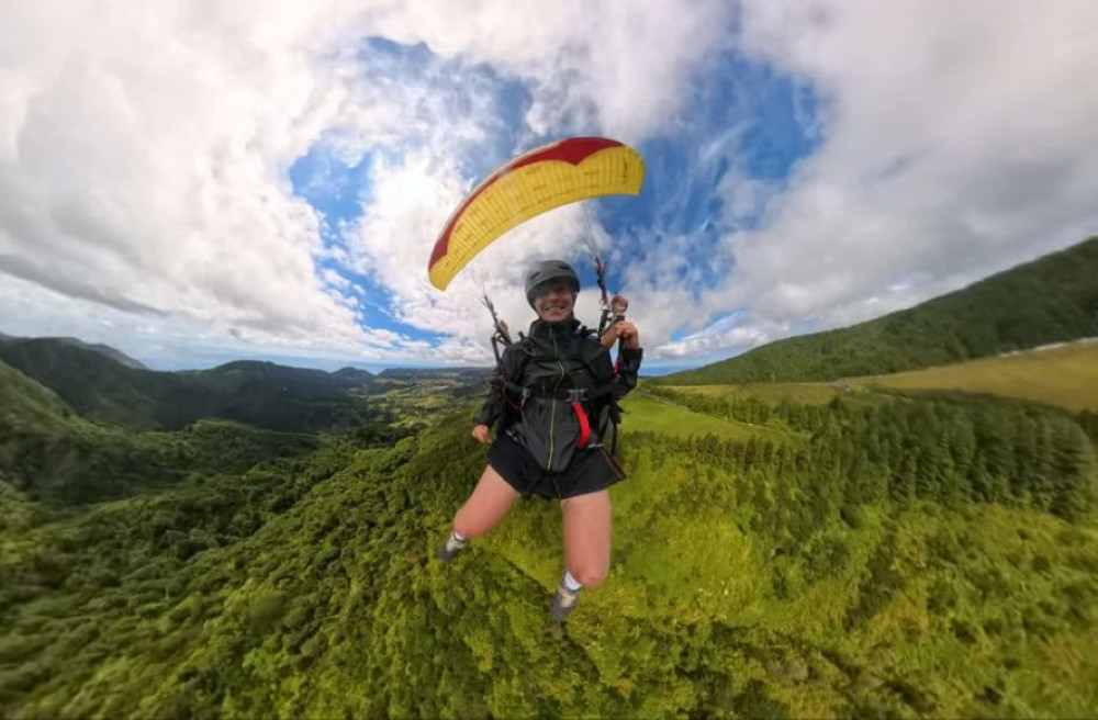 Tandem Paragliding Adventure with Local Instructor in the Azores
