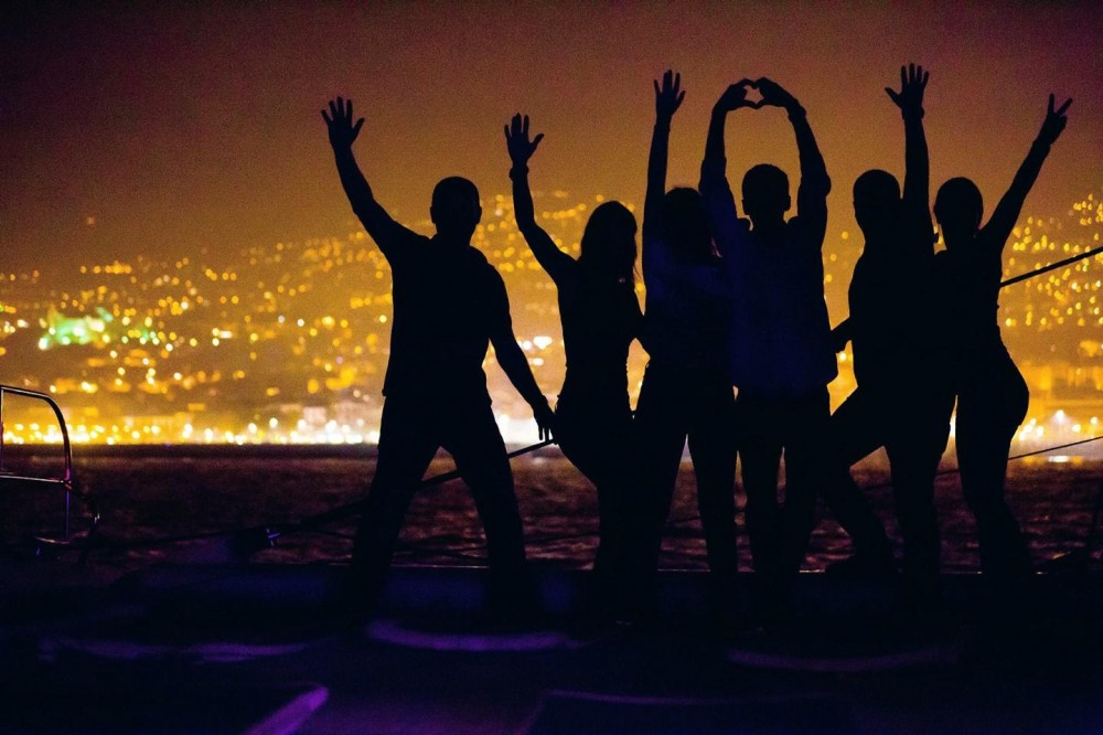 New Year's Celebration Aboard a Catamaran