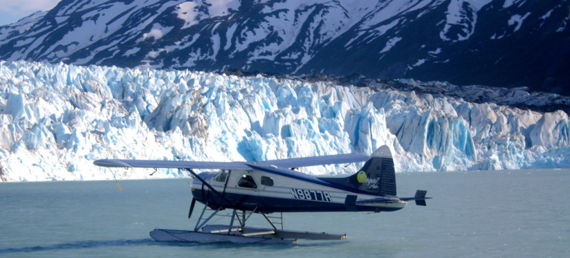 Alaskan Flightseeing Route: Knik & Colony Glacier