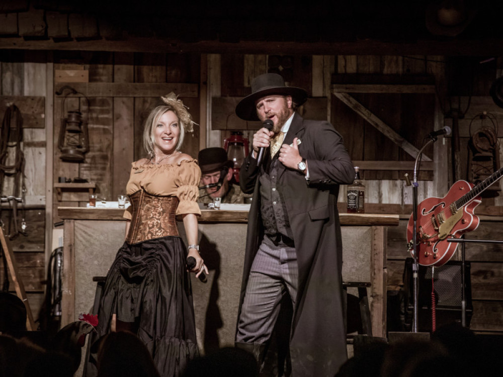 Wild West Evening Experience with BBQ & Comedy Show at Blazin' M Ranch