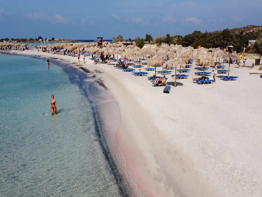 Elafonisi Pink Sand Beach Day Trip with Elos Village Stop from Chania