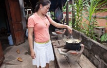 Traditional Laotian Food And Culture In A Rural Farmhouse