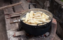 Traditional Laotian Food And Culture In A Rural Farmhouse