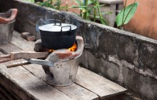 Traditional Laotian Food And Culture In A Rural Farmhouse