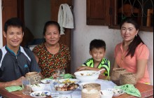 Traditional Laotian Food And Culture In A Rural Farmhouse