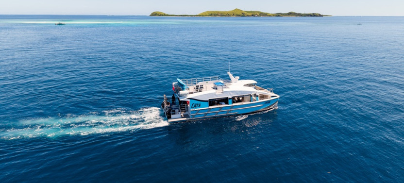 Afternoon Reef Snorkeling & Giant Inflatable Slide Tour in Fiji
