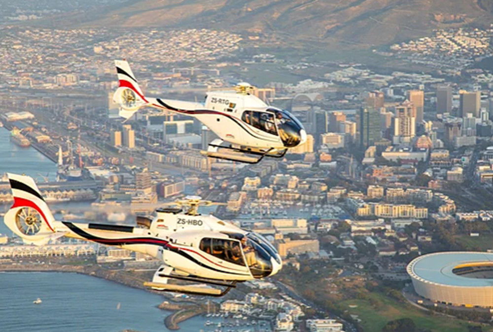 Atlantico Helicopter Tour Over Twelve Apostles & Hout Bay with Day Cruise