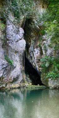 Barton Creek Cave Canoeing