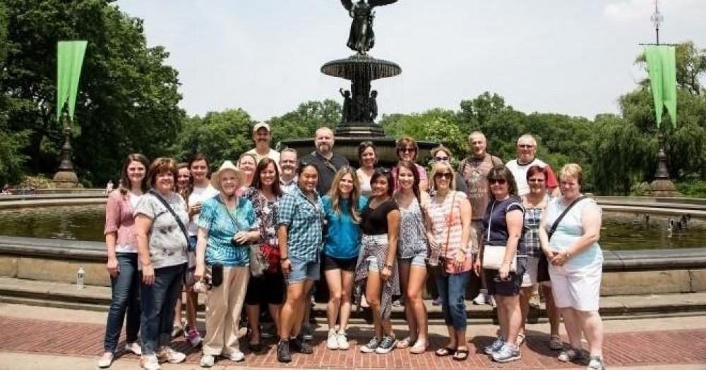 Central Park Fountain Bethesda Terrace New York City Travel 