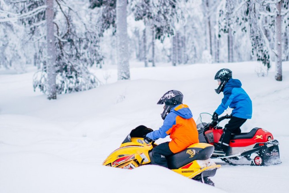 Lapland Family Snowmobile Safari from Rovaniemi