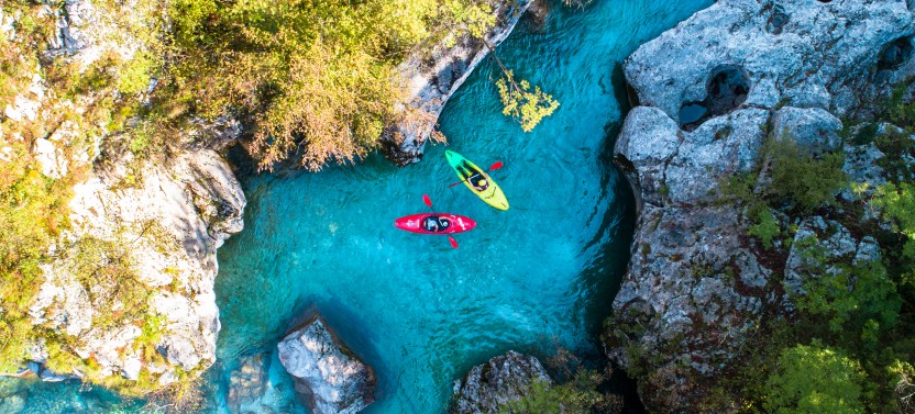 Kayak Trip for Beginners on Soča River