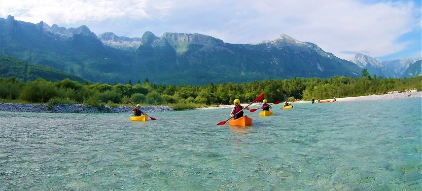Kayak Trip for Beginners on Soča River