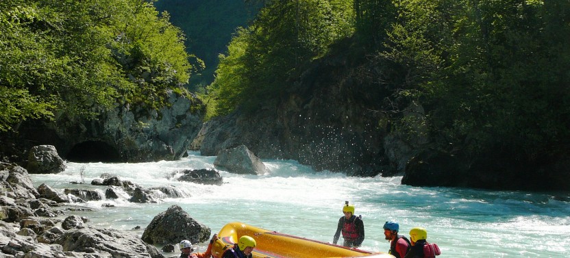 Half-Day Rafting on Soča River