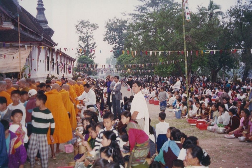 Alms Giving Ceremony Luang Prabang