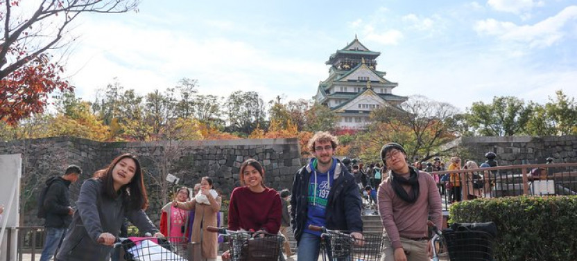 Osaka Bike Tour To The Neighborhood Of Osaka Castle