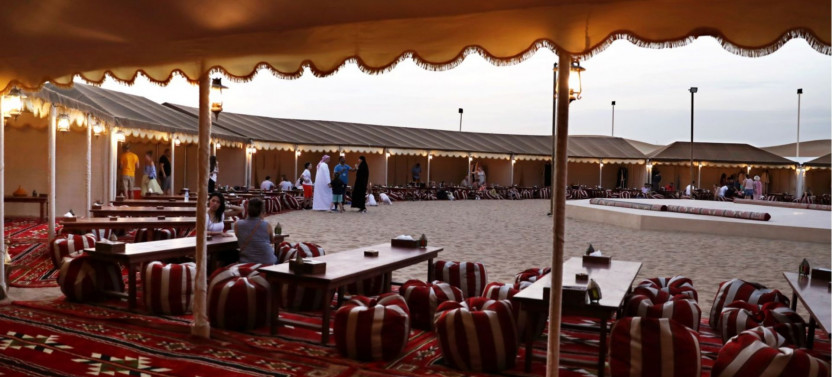 Evening Red Dunes Desert Safari Dubai with BBQ At Al Khayma Camp