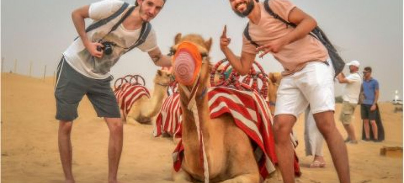 Shared Car Dune Bashing, Sand Boarding, Camelride & Quadbkng