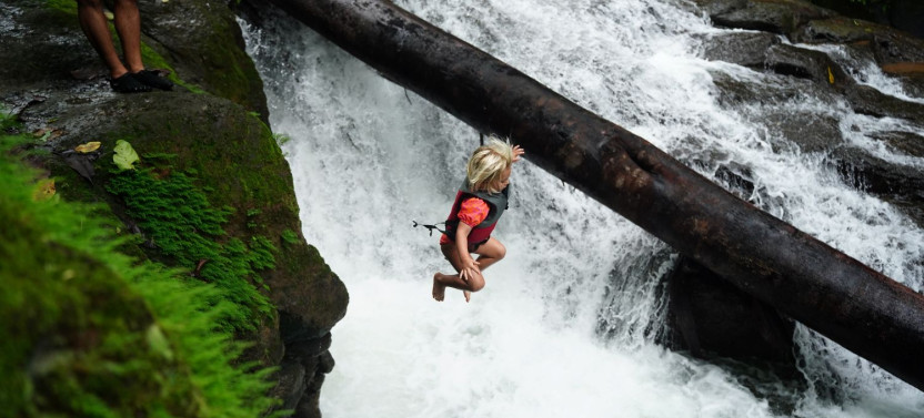 Land & Sea Adventure: Coastal Paddle & 3-Waterfall Experience