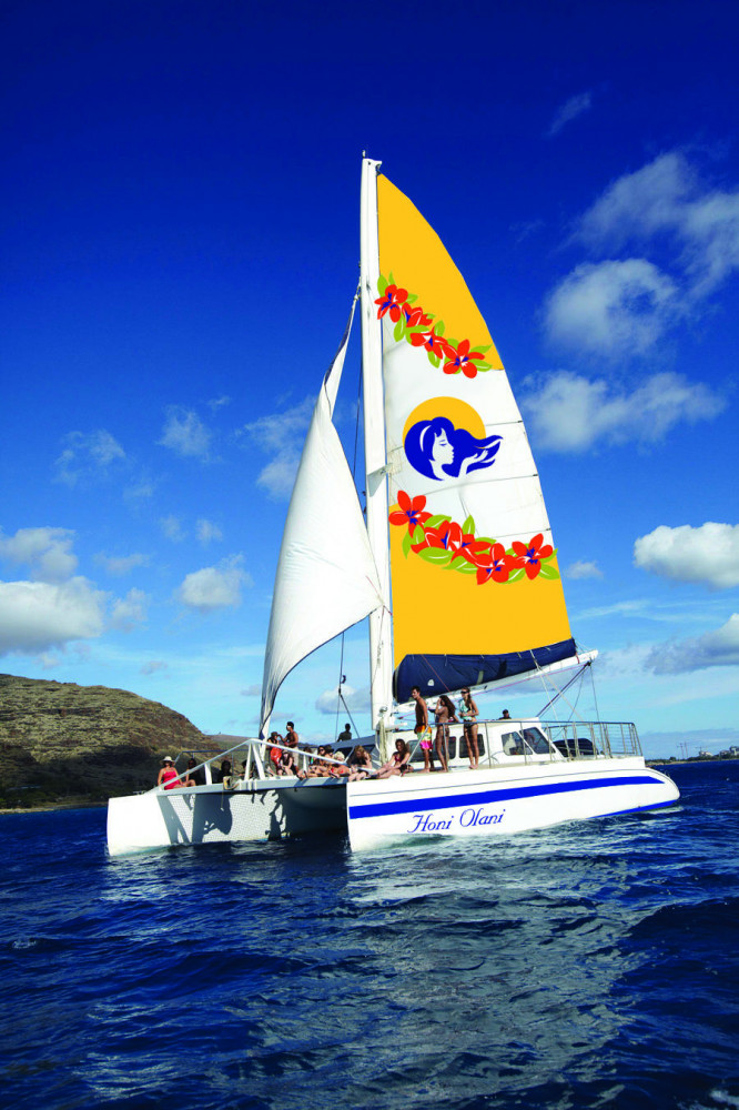 catamaran trips in kona hawaii