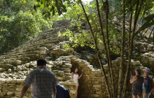 Nohoch Mul Pyramid in Coba Plus Cenote Swim Private Tour