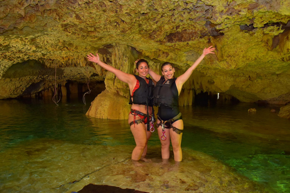 cancun cenote tour snorkeling rappelling and ziplining