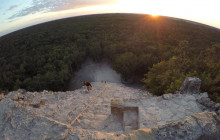 Coba Ruins Sunset Tour by Bike with Cultural or Extreme Activity