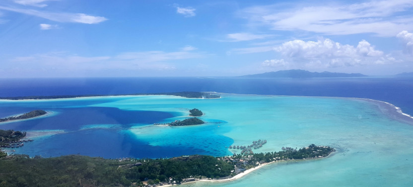 Private Shades of Blue Bora Bora Helicopter Tour