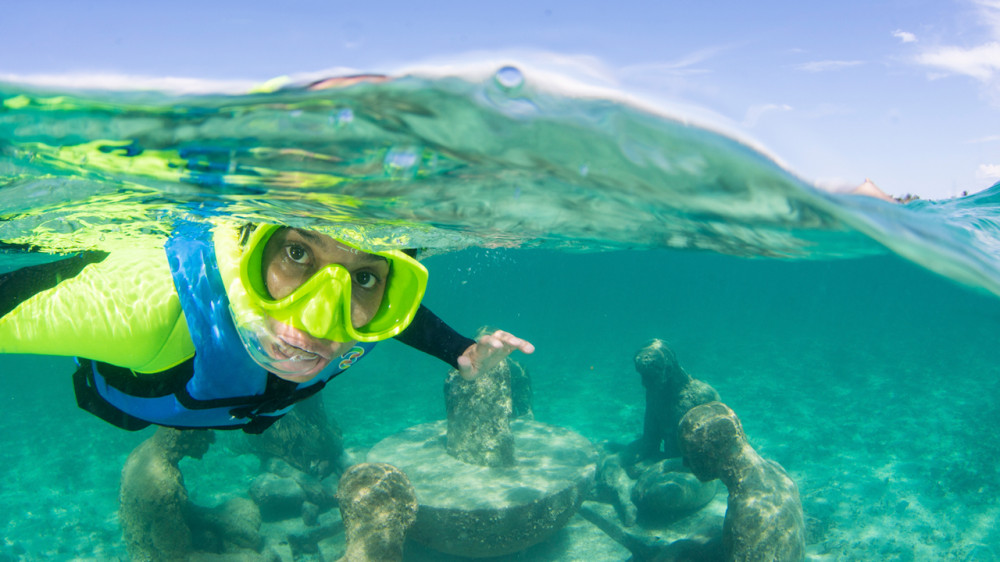 Snorkel in MUSA (Cancun Underwater Museum) Cancun Project Expedition