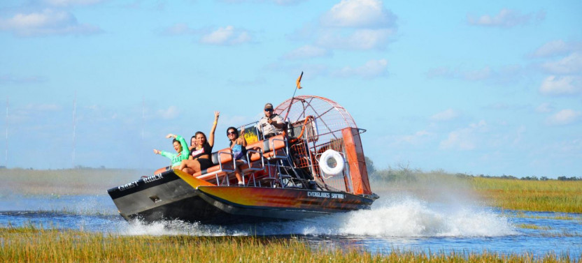 Everglades Airboat Adventure with Transportation & Biscayne Boat